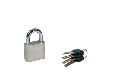 Padlock Iarainn Chearnóg Phlátáilte Nicil