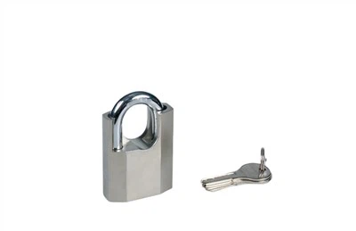 Padlock Iarainn Chosanta Shackle Rombic Octuilleogach